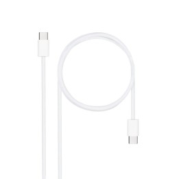 Nanocable 10.01.6002-CO Cable USB 2.0 Tipo-C 60W 480Mbps 2m Blanco