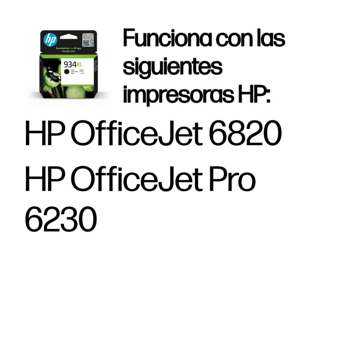 Tinta HP 934XL Negro 25.5ml 1000 páginas (C2P23AE)