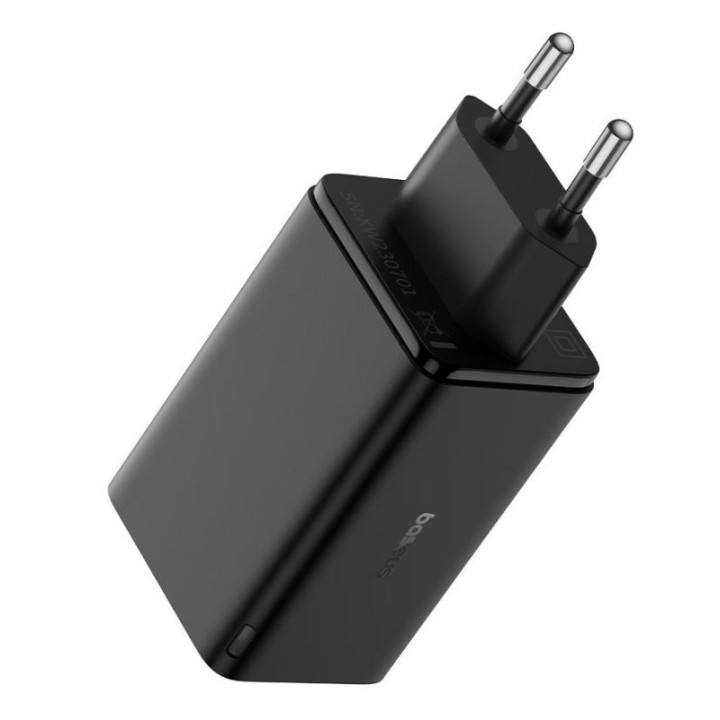 Baseus GaN6 Pro 65W Cargador Smartphone y Portátiles 4 USB: 2xUSB-C/2xUSB-A Negro