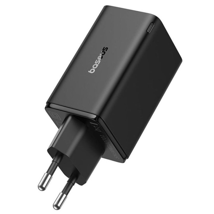 Baseus GaN6 Pro 65W Cargador Smartphone y Portátiles 4 USB: 2xUSB-C/2xUSB-A Negro