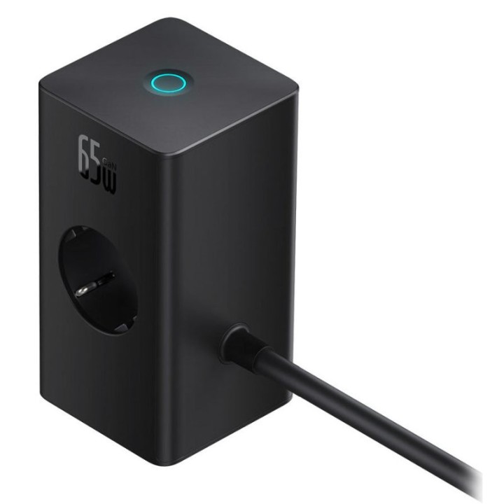 Baseus PowerCombo Tower 5 in 1 Estación de Carga Rápida 65W Negra