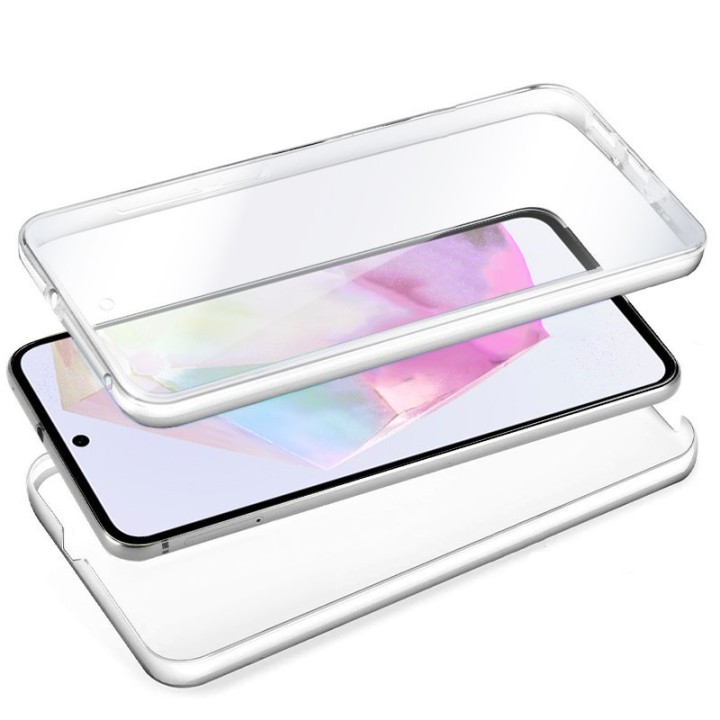 Cool Funda de Silicona 3D Transparente Frontal + Trasera para Samsung A356 Galaxy A35 5G
