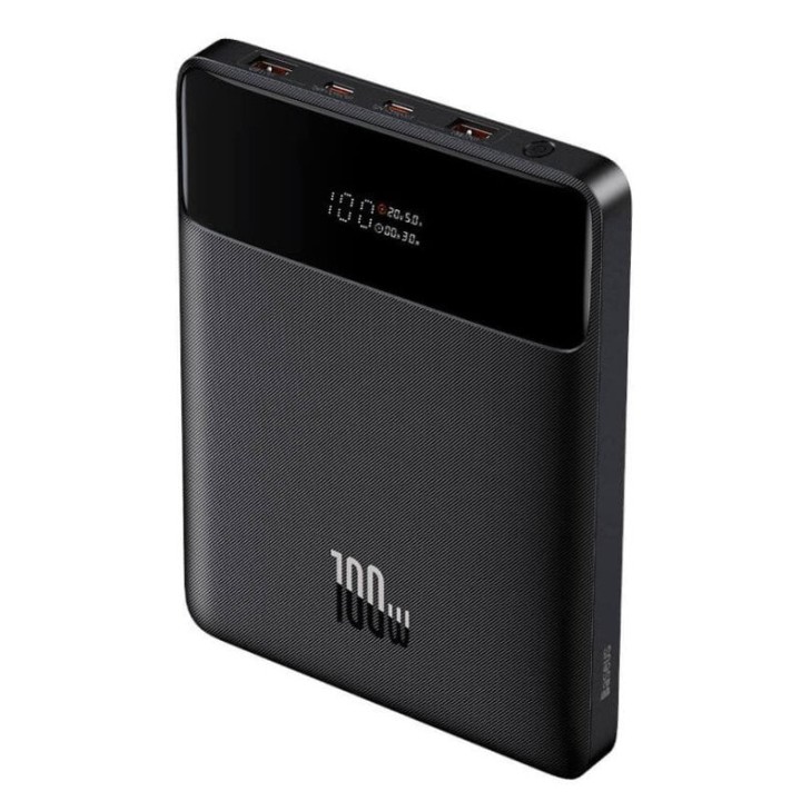 Baseus Blade PowerBank 2 USB-C y 2 USB-A Carga Rápida 100W 20000mAh Negro