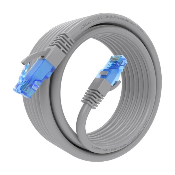 Aisens A135-0780 Cable de Red RJ45 AWG26 CCA UTP Cat 6 5m Gris