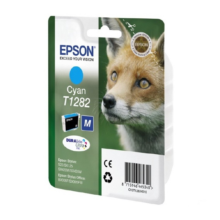 Tinta Epson T1282 Cian 3.5ml 260 páginas (C13T12824012)