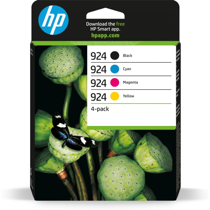 Pack Tintas HP 924 Cian/Magenta/Amarillo/Negro(6C3Z1NE)
