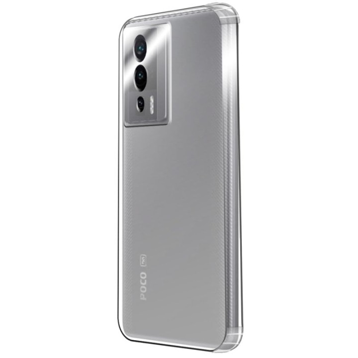 PcCom Essential Funda Antishock Transparente para POCO F5 Pro 5G