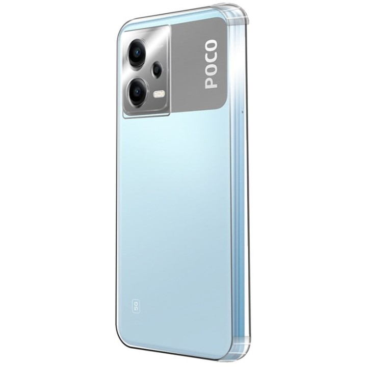 PcCom Essential Funda Antishock Transparente para POCO X5 5G