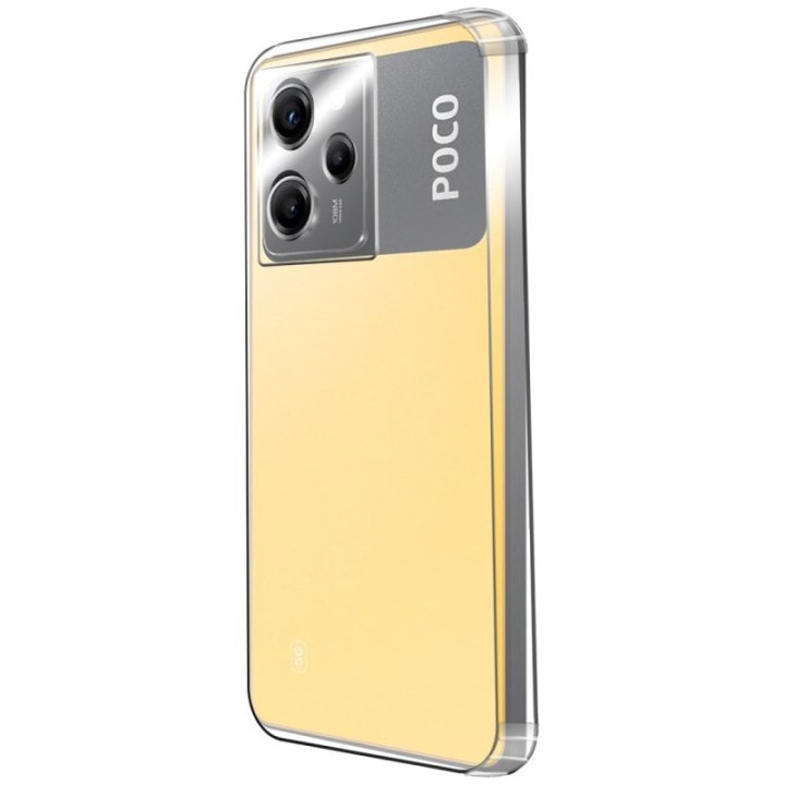 PcCom Essential Funda Antishock Transparente para POCO X5 Pro 5G