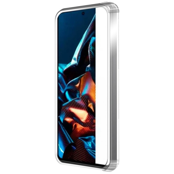 PcCom Essential Funda Antishock Transparente para POCO X5 Pro 5G