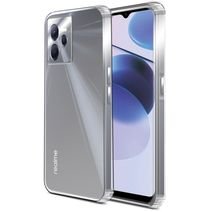 PcCom Essential Funda Antishock Transparente para Realme C35
