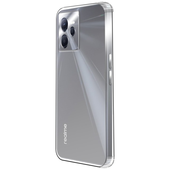 PcCom Essential Funda Antishock Transparente para Realme C35