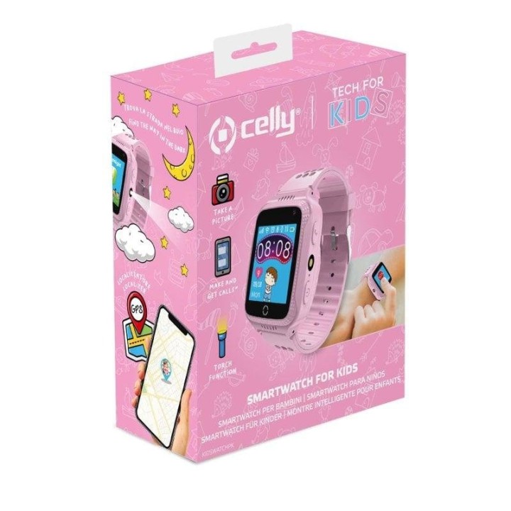 Celly Kidswatch Reloj SmartWatch para Niños Rosa