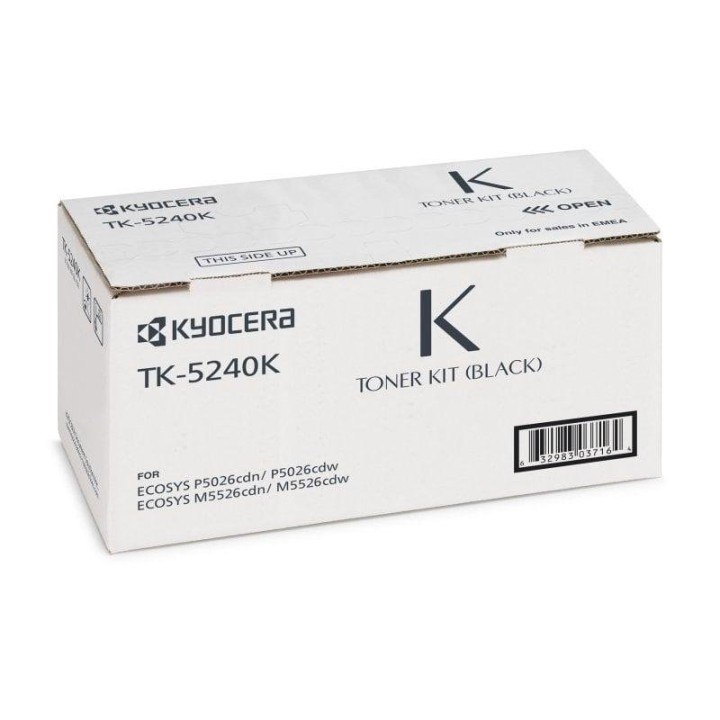 Cartucho de Tóner Original Kyocera TK-5240K Negro 4000 páginas