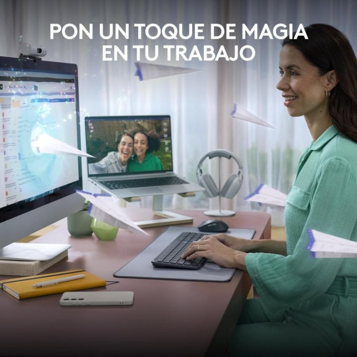 Logitech Signature Slim K950 Teclado Bluetooth con Alternancia Entre Dispositivos Escritura Discreta