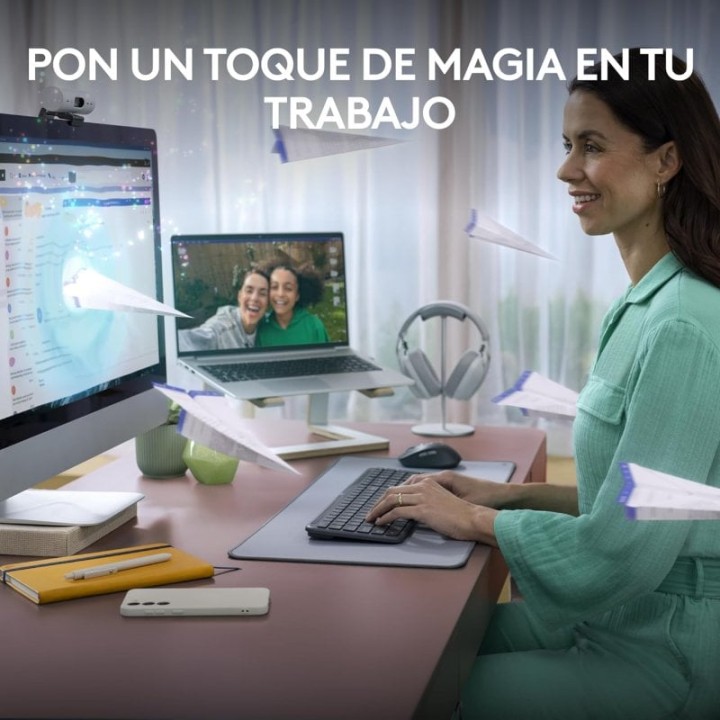 Logitech Signature Slim MK950 Combo Teclado + Ratón Inalámbrico Grafito