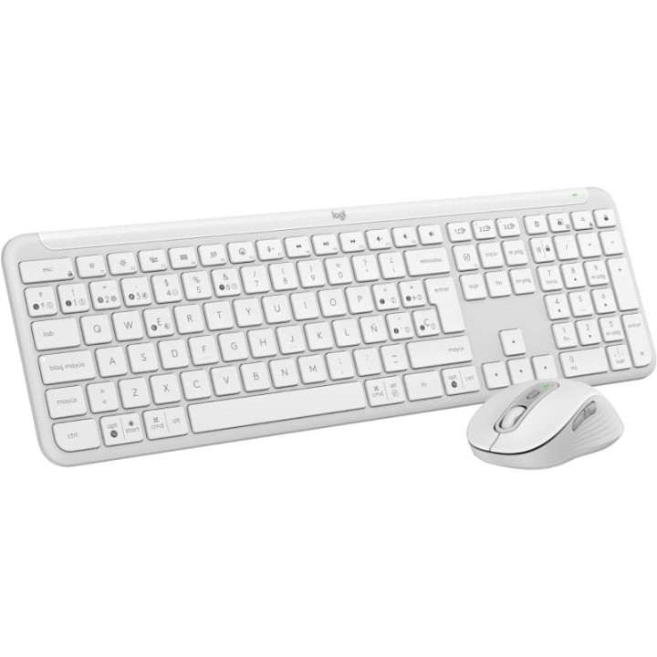 Logitech Signature Slim MK950 Combo Teclado + Ratón Inalámbrico Blanco
