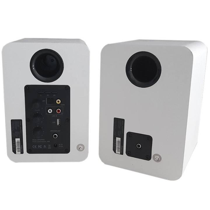 Approx Vision APPSPK02WH Altavoces Inalámbricos Blancos con 2 Soportes de Pared