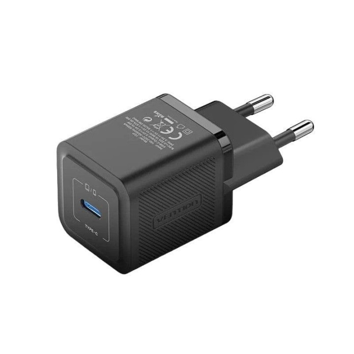 Cargador Vention FEPB0-EU GaN 20W USB-C Negro