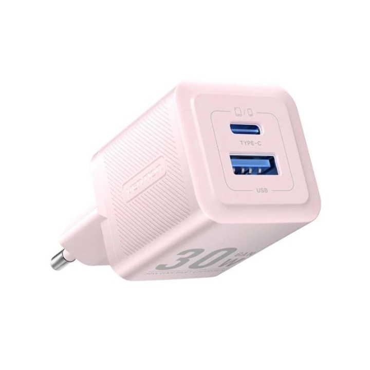 Vention GaN Charger FEPL0-EU Cargador de 2 Puertos (USB-C y USB) 30W Rosa