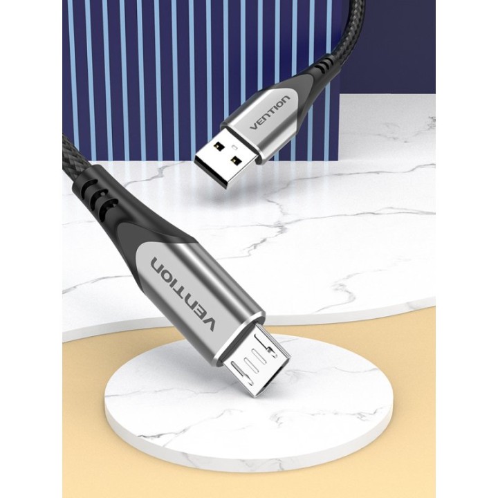 Vention Cable Micro USB a USB 2.0 Macho/Macho 1m Gris