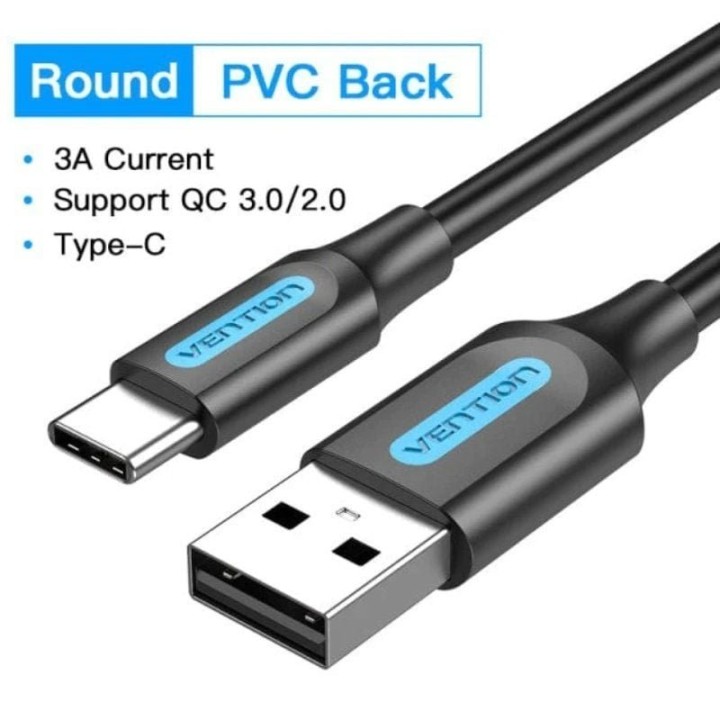 Vention COKBF Cable USB Macho a USB-C Macho 1m Gris