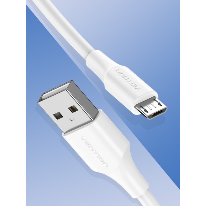 Vention CTIWI Cable USB 2.0 Macho a MicroUSB Macho 3m Blanco