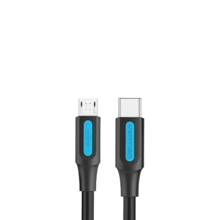 Vention COVBF Cable USB-C Macho a MicroUSB Macho 1m Negro