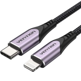 Vention Cable USB-C 2.0 a Lightning Macho/Macho 27W 1m Morado