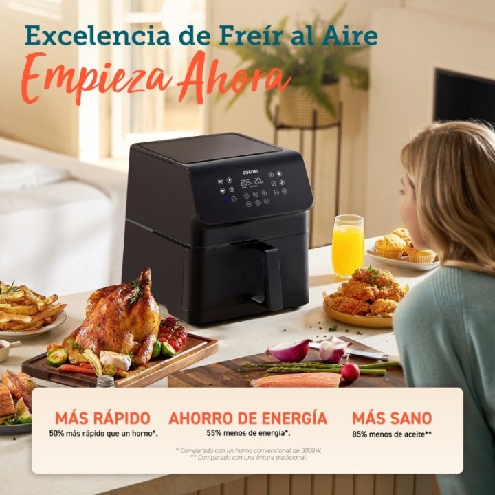 Cosori Premium II Chef Edition Freidora de Aire 6.2L Negra