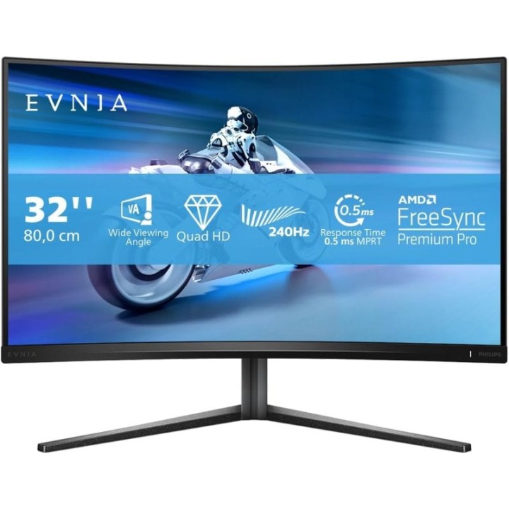 Philips Evnia 5000 32M2C5500W/00 31.5" VA QHD 240Hz FreeSync Premium Pro Curvo HDR400