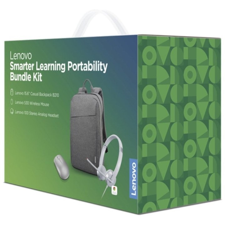 Lenovo Smarter Learning Portability Bundle Kit Pack Auriculares + Ratón + Mochila para Portátiles