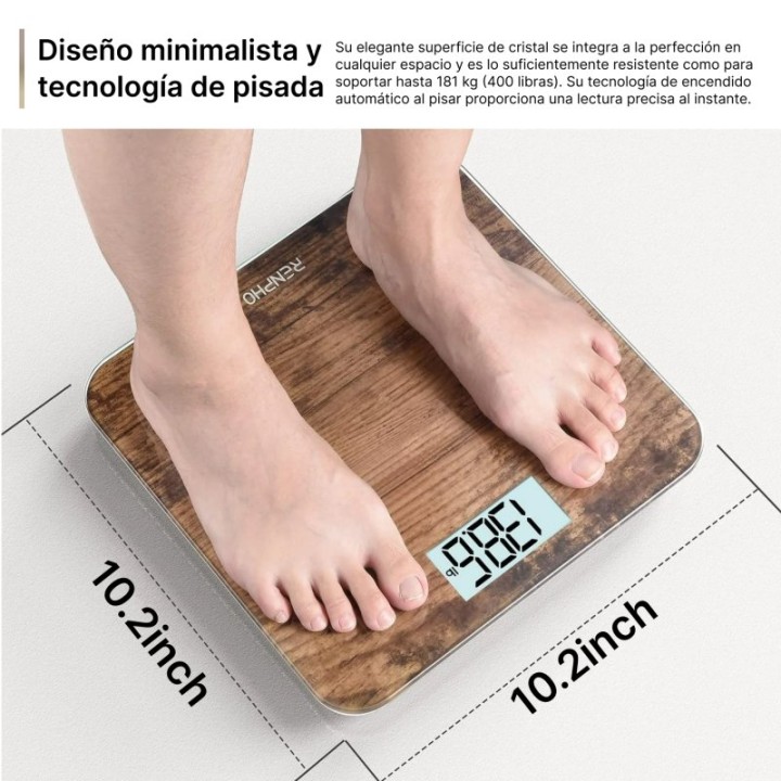 Renpho Core 1S Báscula de Baño Marrón