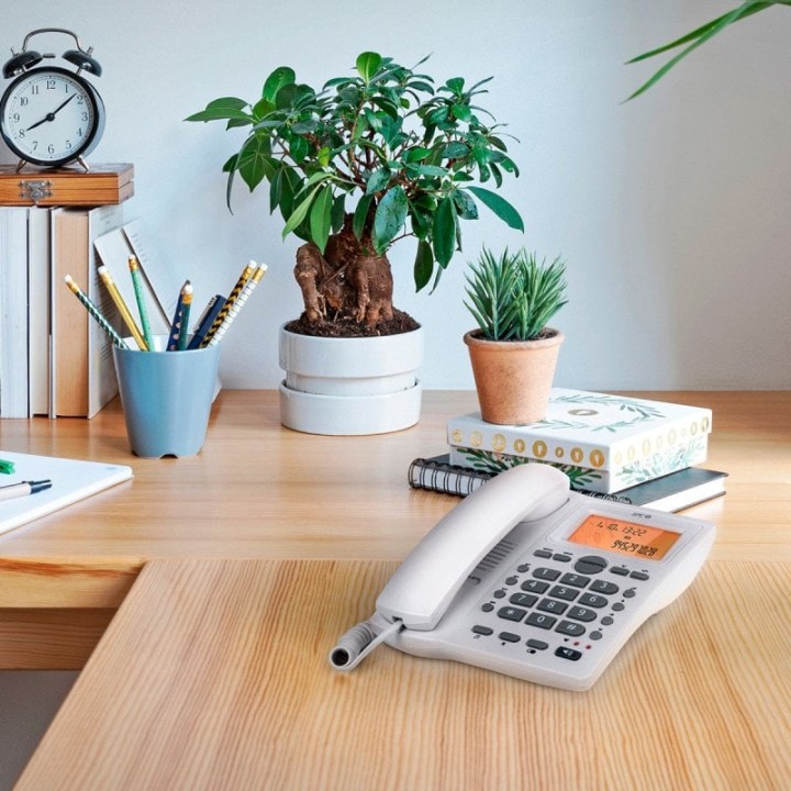SPC Office ID 2 Teléfono Fijo de Sobremesa y Pared Blanco