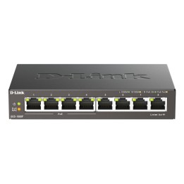 Switch D-Link 8xRJ45 GbE PoE Negro (DGS-1008P)
