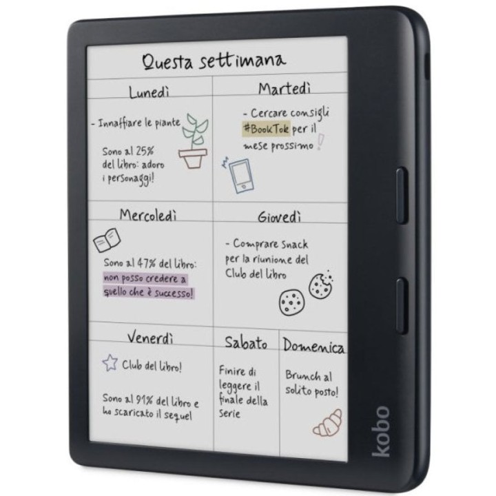Kobo Libra Colour Black Libro Electrónico 7" 32GB Negro
