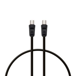 PcCom Essential Coaxial Cable 3C-2V 9.5 mm Macho / 9.5 mm Hembra 0.5 m Negro