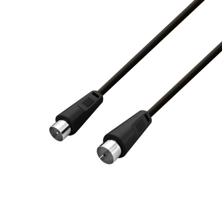 PcCom Essential Coaxial Cable 3C-2V 9.5 mm Macho / 9.5 mm Hembra 3 m Negro