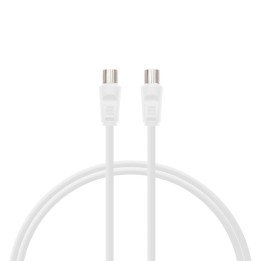PcCom Essential Coaxial Cable 3C-2V 9.5 mm Macho / 9.5 mm Hembra 3 m Blanco