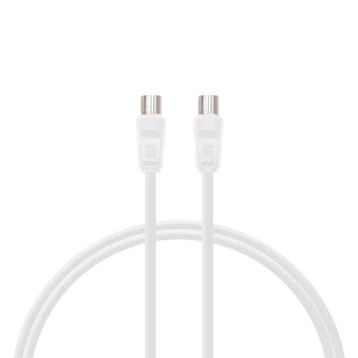 PcCom Essential Coaxial Cable 3C-2V 9.5 mm Macho / 9.5 mm Hembra 3 m Blanco