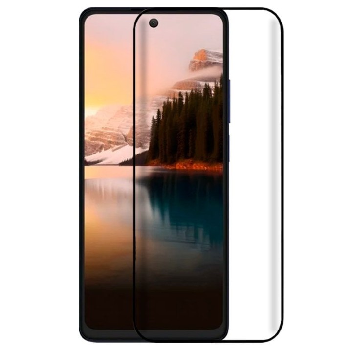 Cool Protector de Pantalla Cristal Templado FULL 3D Negro para TCL 40 Nxtpaper