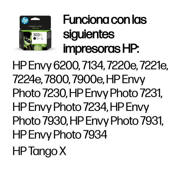 Tinta HP 303XL Negro 12ml 600 páginas (T6N04AE)