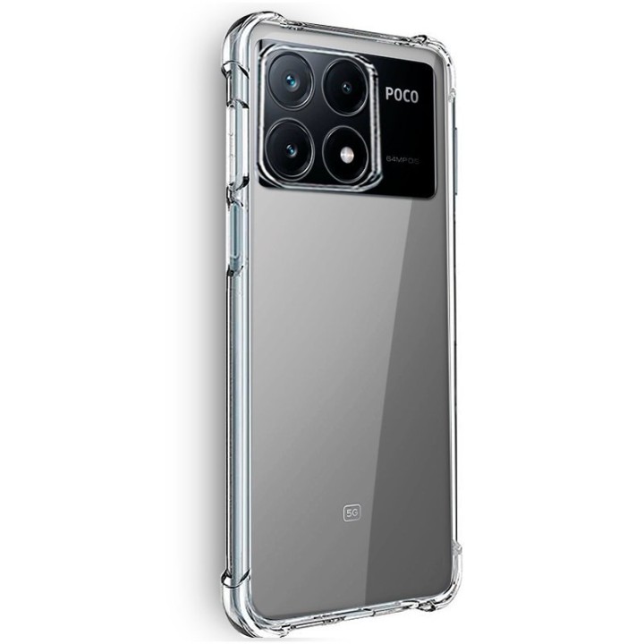 Cool Carcasa AntiShock Transparente para Xiaomi Poco X6 Pro 5G