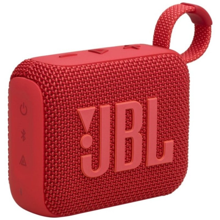 Altavoces JBL Go 4 Portátiles Bluetooth 5.3 4,2W Auracast IP67 Rojo compactos