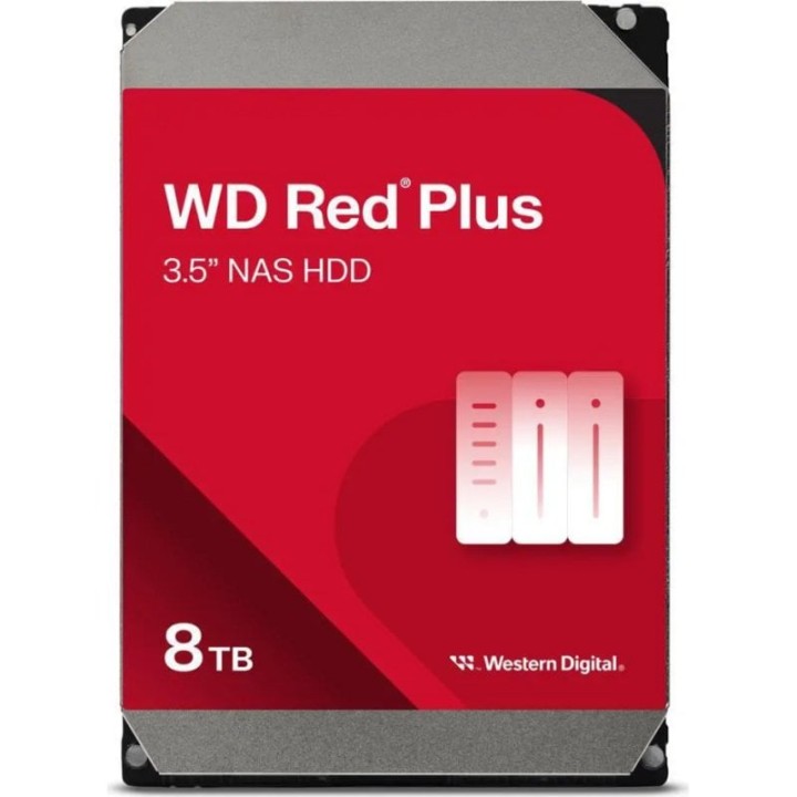 WD Red Plus NAS 8TB Disco interno Hdd 3.5" 256MB SATA 3