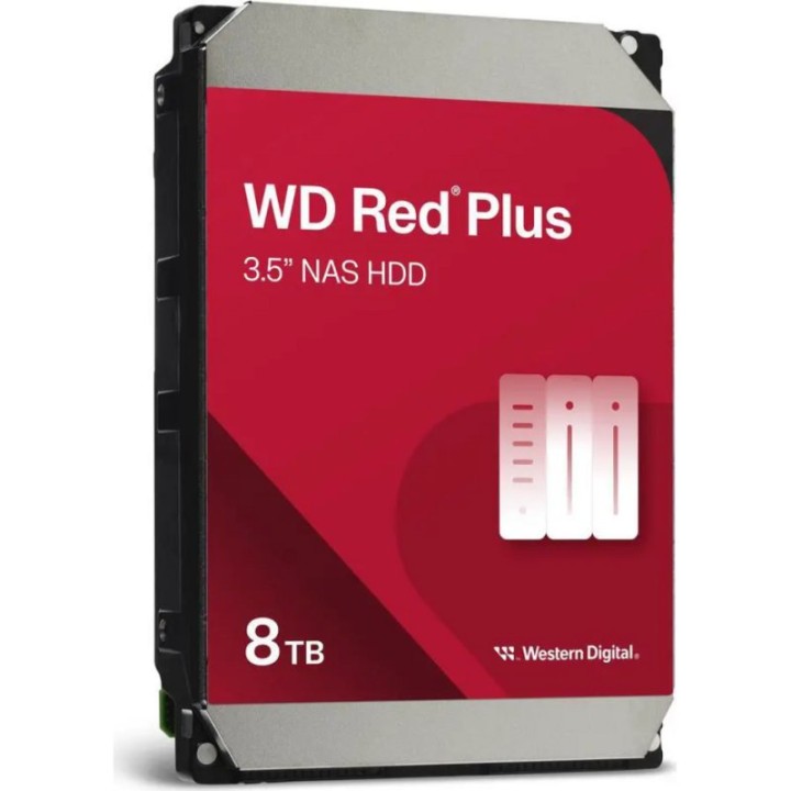 WD Red Plus NAS 8TB Disco interno Hdd 3.5" 256MB SATA 3