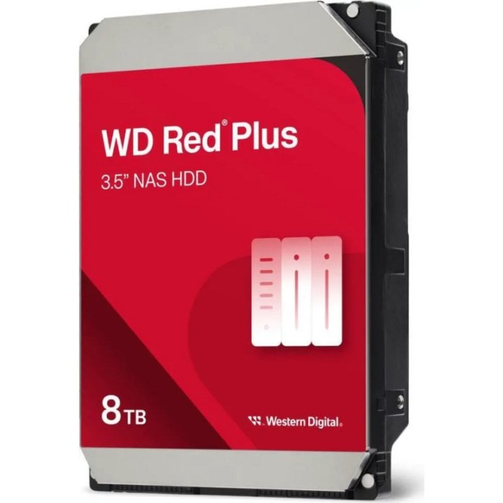 WD Red Plus NAS 8TB Disco interno Hdd 3.5" 256MB SATA 3