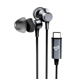 Auriculares Energy Sistem Metallized Type C con cable USB-C, micrófono y control volumen, negros