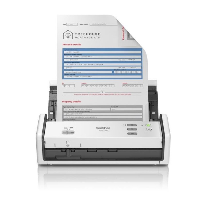 Brother ADS-1300 Escáner Documental Compacto con Alimentador de Documentos ADF Dúplex USB