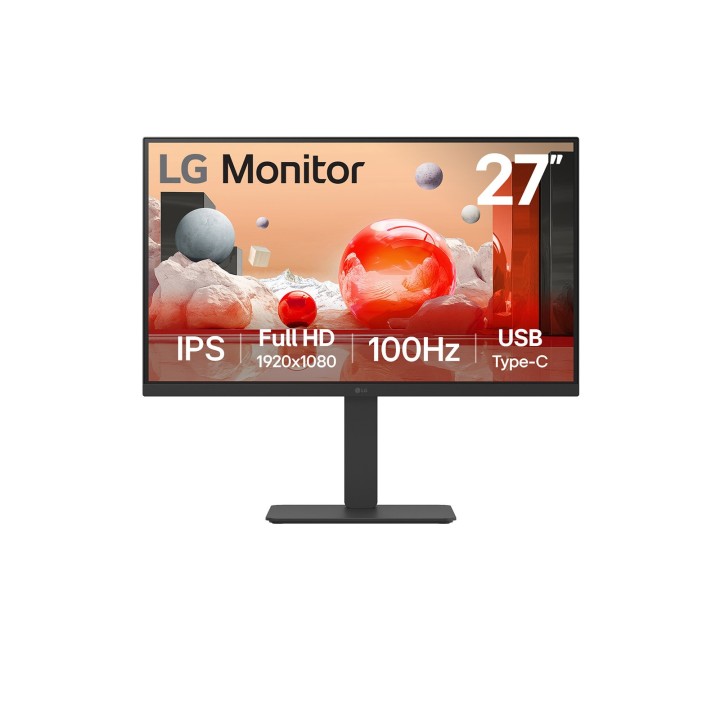 Monitor LG 27" IPS FHD USB HDMI RJ45 Negro (27BA750-B)